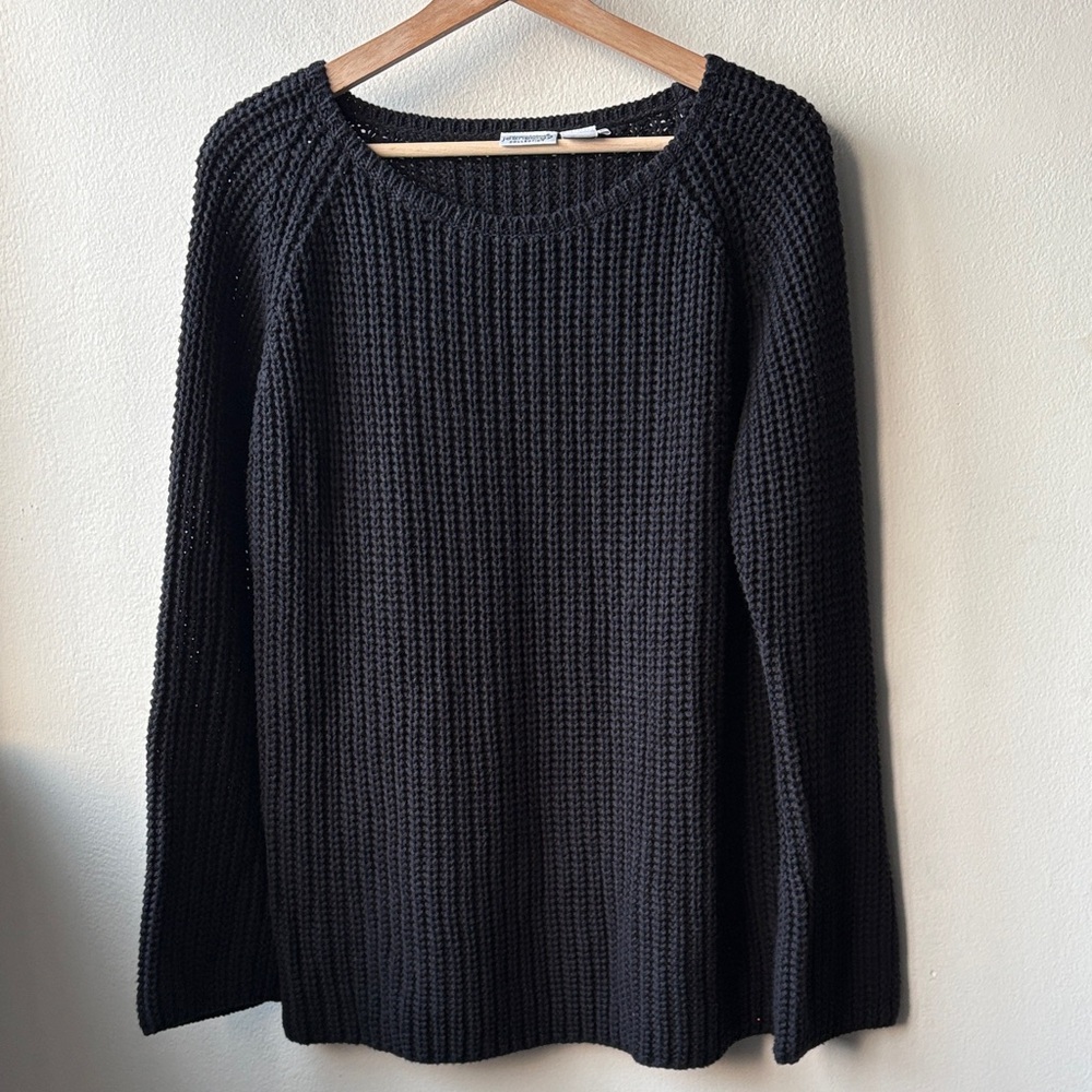 Newport News Jeanology Collection Women’s Black Knit Sweater Size Medium